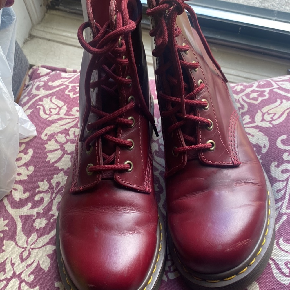 Burgundy Docs Only Worn A Few Times! - image 5